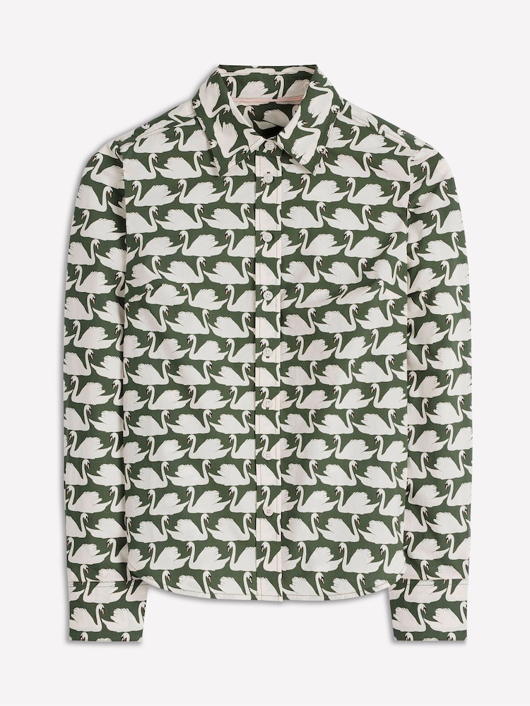 Boden Green Sienna Cotton Shirt - Image 6 of 6