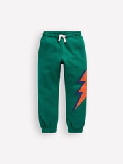 Boden Green Appliqué Joggers - Image 1 of 3
