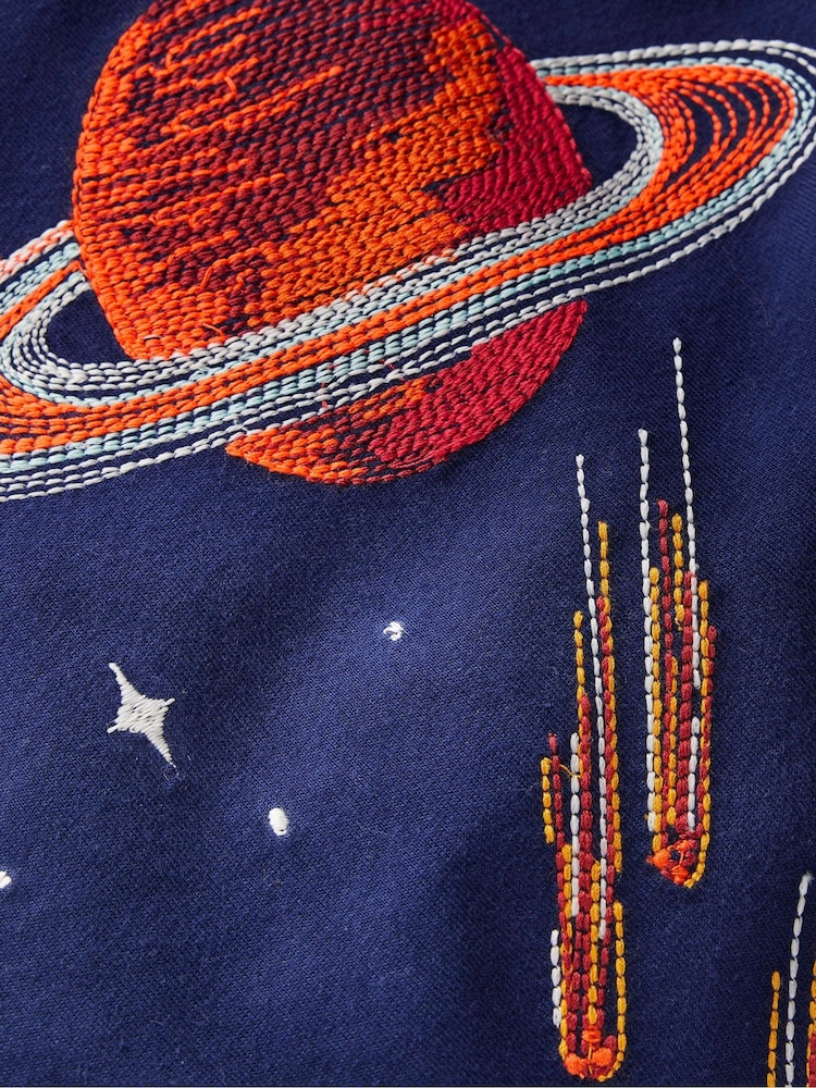 Boden Blue Space Glow Superstitch T-Shirt - Image 3 of 3