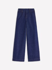 Boden Blue Stitch Detail Wide Leg Jeans - Image 6 of 6