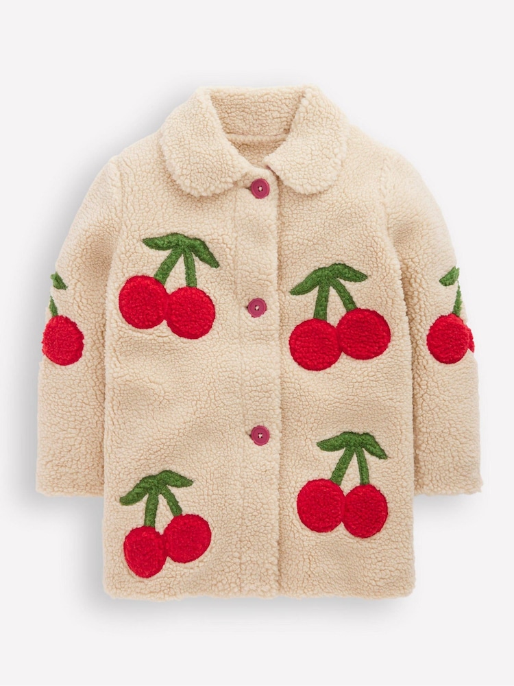 Boden Natural Borg Interest Jacket - Image 1 of 3 Boden Natural Borg Interest Jacket - Image 1 of 3