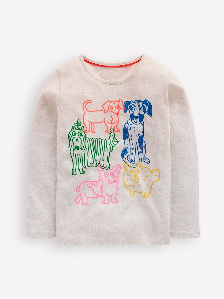 Boden Cream Long Sleeve Riso T-Shirt - Image 1 of 3 Boden Cream Long Sleeve Riso T-Shirt - Image 1 of 3