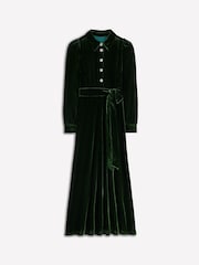 Boden Green Vivienne Velvet Midi Dress - Image 5 of 5