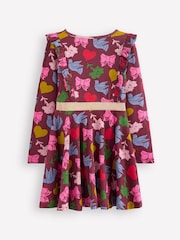 Boden Red Cora Twirly Jersey Dress - Image 2 of 3