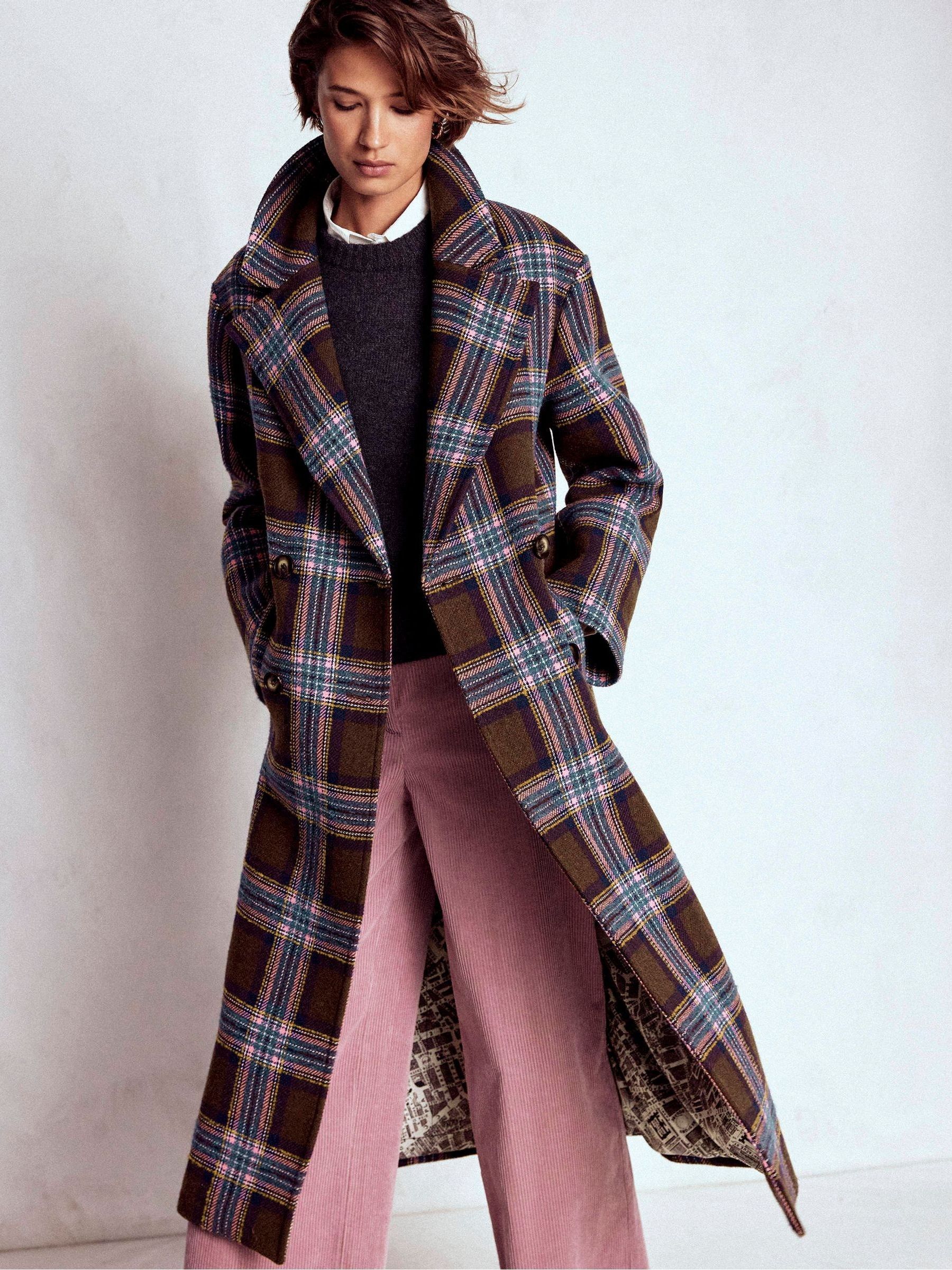Buy Boden Brown Cocoon Wool Coat from Next USA
