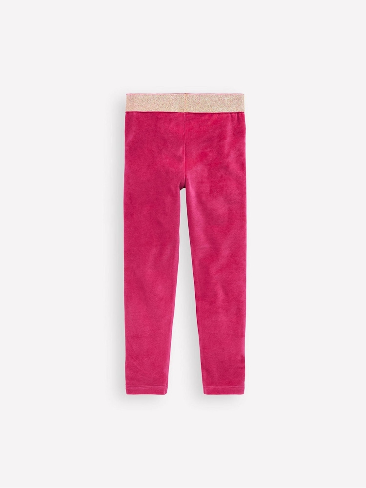 Boden Pink Velvet Leggings - Image 2 of 3