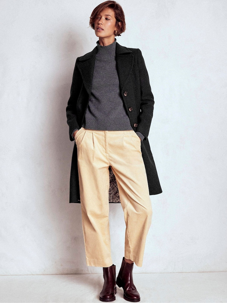 Boden Grey Newport Wool Coat - Image 1 of 6 Boden Grey Newport Wool Coat - Image 1 of 6