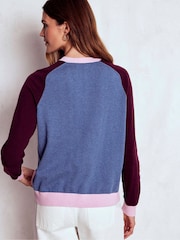 Boden Blue Meg Raglan Sleeve Cardigan - Image 3 of 6