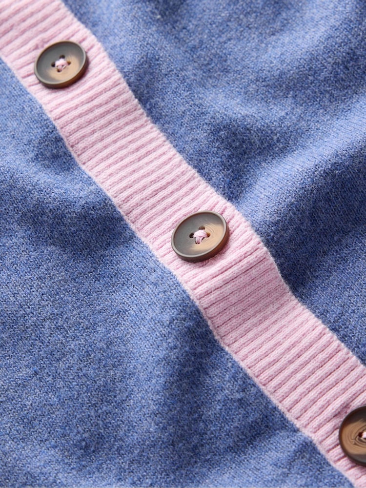 Boden Blue Meg Raglan Sleeve Cardigan - Image 6 of 6