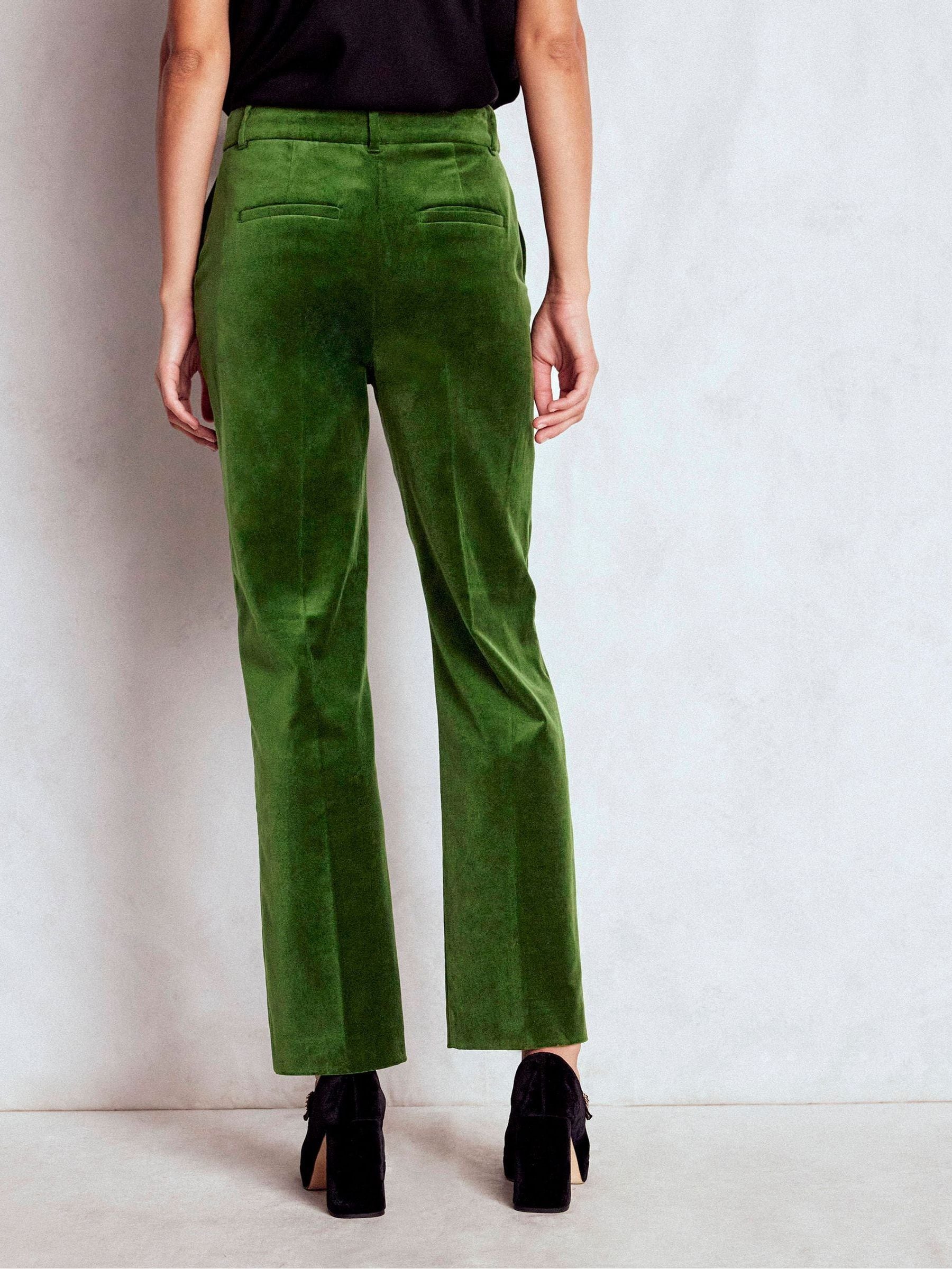 Buy Boden Green Canonbury Velvet Trousers from Next USA