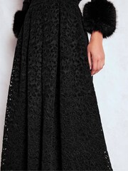 Boden Black Verity Lace Midi Skirt - Image 2 of 6
