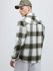 River Island Curved Hem Check Overshirt - صورة 2 من 4