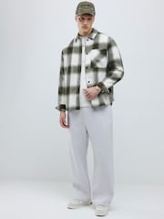 River Island Curved Hem Check Overshirt - صورة 3 من 4