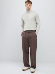River Island Cream Slim Fit Roll Neck Jumper - Image 3 of 4