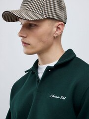 River Island Green Oversized Sanctuaire Felt Polo Top - Image 3 of 4