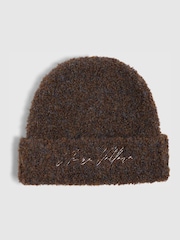 River Island Brown Boucle Beanie - Image 1 of 3