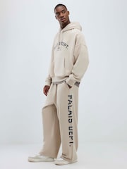River Island Cream Palais Wide Leg Joggers - Image 4 of 4