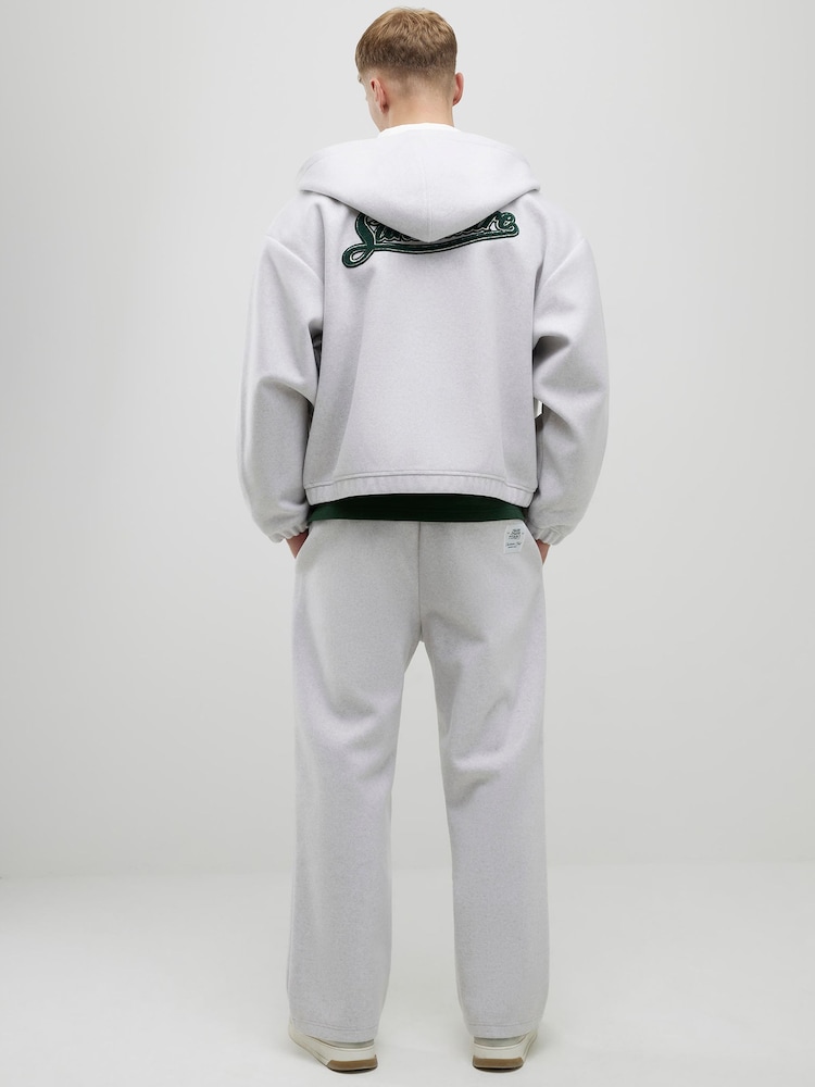 River Island Grey Sanctuaire Felt Wide Leg Joggers - Image 2 of 4