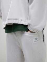 River Island Grey Sanctuaire Felt Wide Leg Joggers - Image 4 of 4