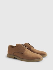 River Island Brown Faux Suede Derby Shoes - Image 2 of 5