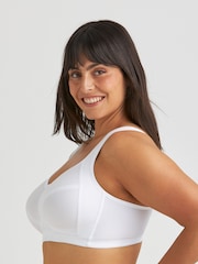 Miss Mary of Sweden Black Cotton Divide Non-Wired Bra - Image 2 of 3