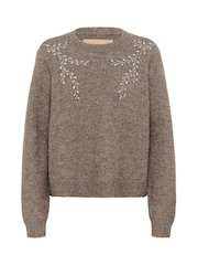 CULTURE Brown CUosana Kimmy Bling Pullover Jumper - Image 5 of 6