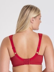 Miss Mary of Sweden Red Jacquard & Lace Underwired Bra - Image 3 of 3