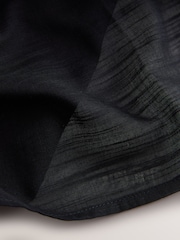 Black Cotton Overhead Shirt Cover-Up - Image 2 of 3