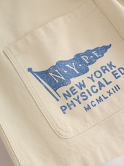 Neutral Canvas Pattern Shacket - Image 4 of 5