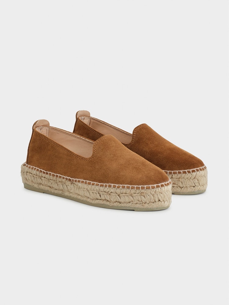Manebi Suede Brown Hamptons Double Sole Espadrilles - Image 3 of 3 Manebi Suede Brown Hamptons Double Sole Espadrilles - Image 3 of 3