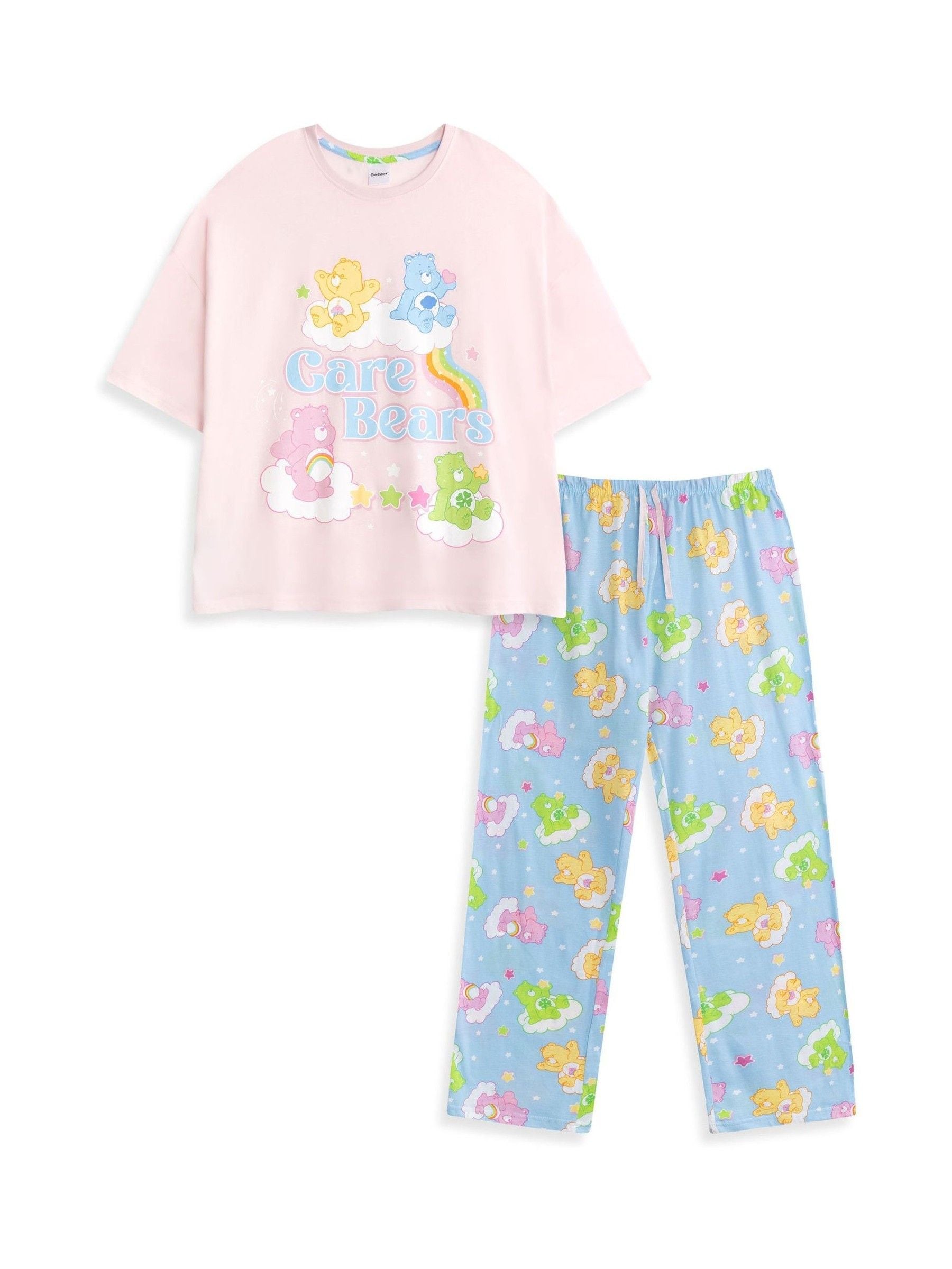 B&Q -  Care Bears Womens Pink Character Short Sleeve Long Leg Pyjama Set (X-Small) - Image 6