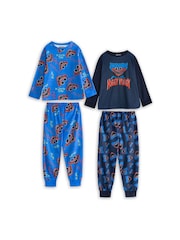Vanilla Underground Blue Poppy's Playtime Multi-Pack of 2 Long Sleeve Long Leg Pyjamas Set - Image 1 of 6