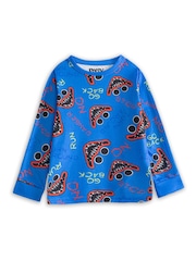 Vanilla Underground Blue Poppy's Playtime Multi-Pack of 2 Long Sleeve Long Leg Pyjamas Set - Image 3 of 6