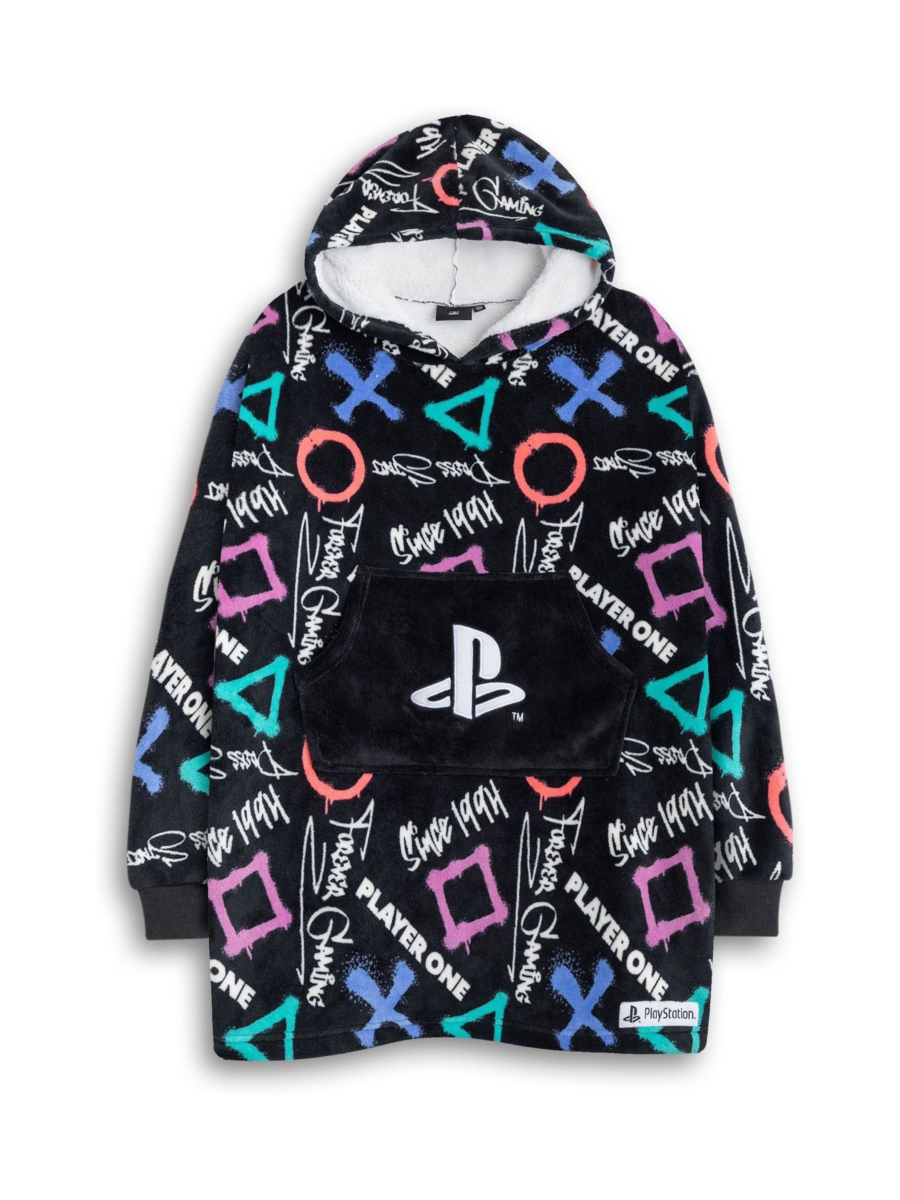 Playstation Blanket Hoodie (Boys Black) - Image 4