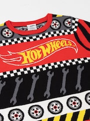 Vanilla Underground Red Hot Wheels Tyre & Spanner Fairisle Christmas Jumper - Image 3 of 6