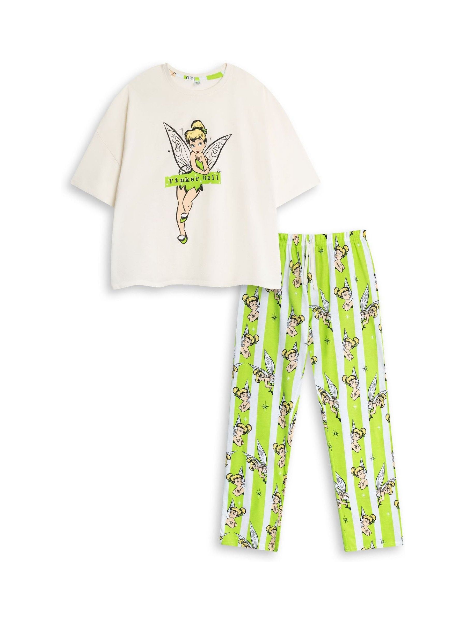 Disney Women's White Short Sleeve Long Leg Pyjama Set | | Official Merch | Size: 2XL - Image 4