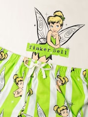 Vanilla Underground White Disney Tinkerbell Short Sleeve Long Leg Pyjamas Set - Image 4 of 6