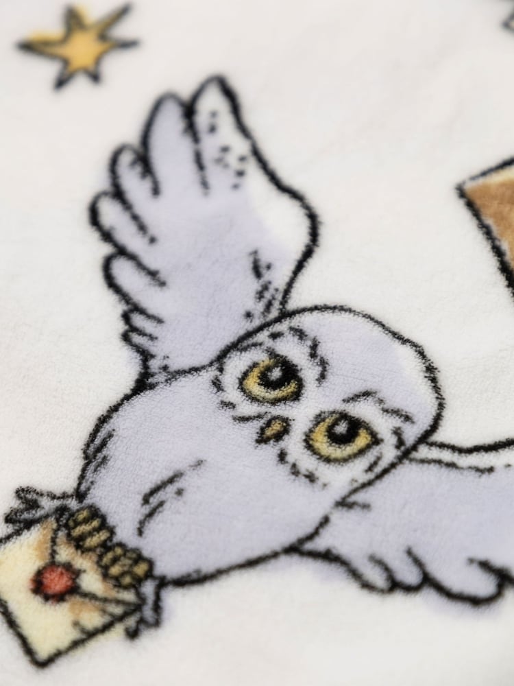 Vanilla Underground White Harry Potter Hedwig Fleece Quarter Zip Jumper - Image 11 of 11