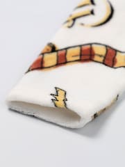 Vanilla Underground White Harry Potter Hedwig Fleece Quarter Zip Jumper - Image 4 of 6