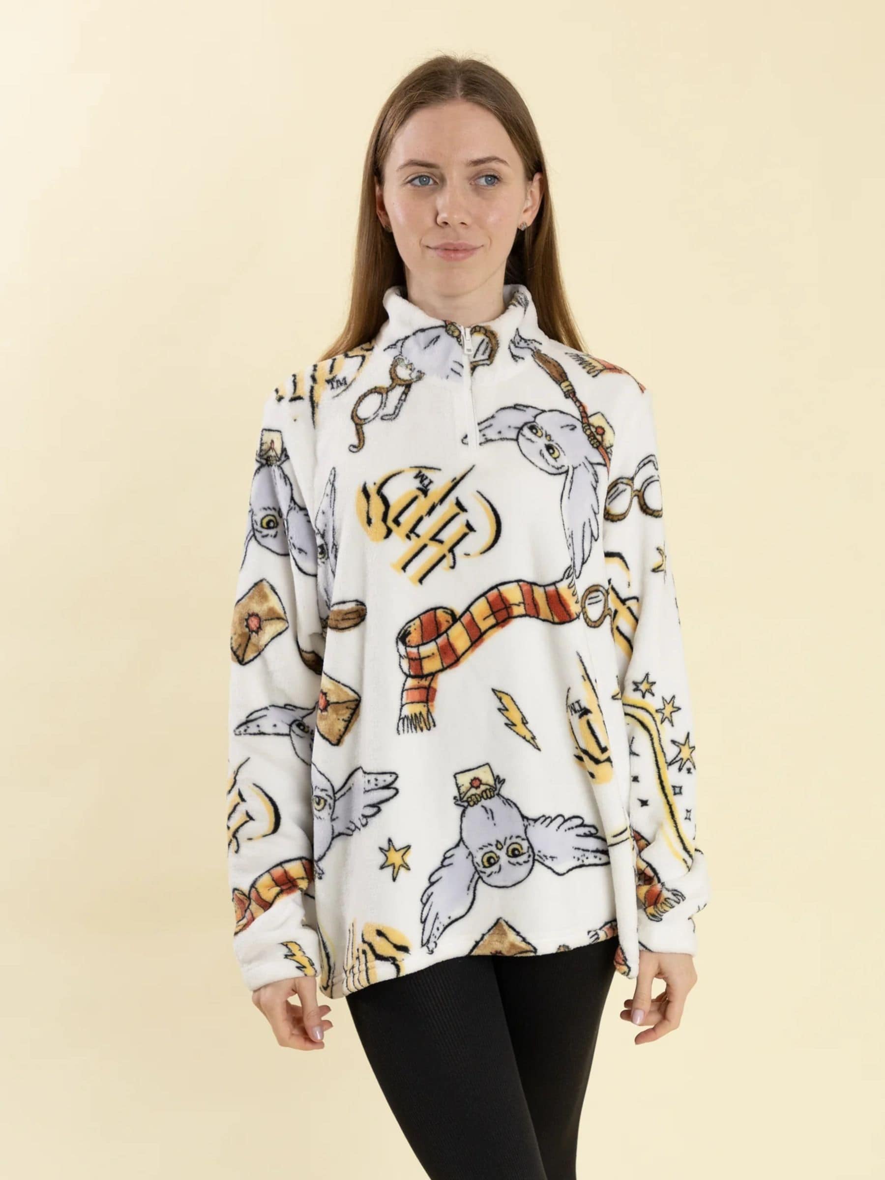 Buy Vanilla Underground White Harry Potter Hedwig Fleece Quarter