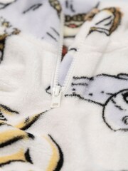 Vanilla Underground White Harry Potter Hedwig Fleece Quarter Zip Jumper - Image 8 of 11