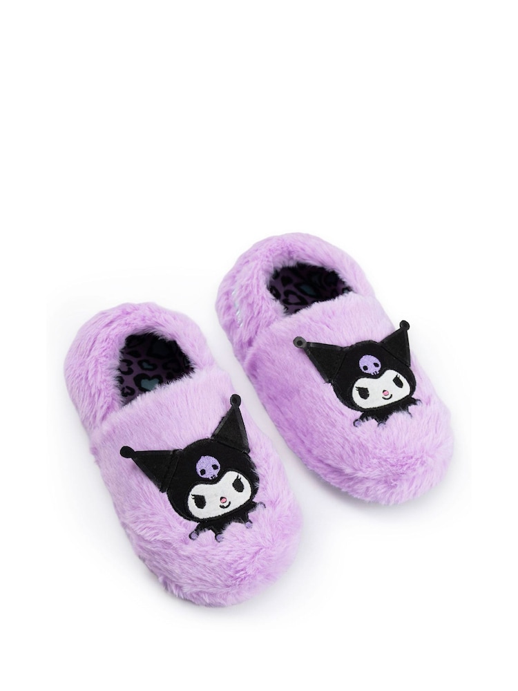 Vanilla Underground Purple Hello Kitty Kuromi Slippers - Image 1 of 6 Vanilla Underground Purple Hello Kitty Kuromi Slippers - Image 1 of 6