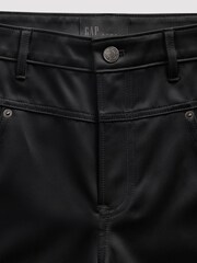 GapStudio Black Low Rise Satin Baggy Trousers - Image 6 of 6
