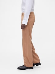 GapStudio Brown Satin 90s Loose Trousers - Image 4 of 6