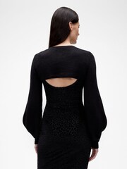 GapStudio Black CashSoft Shrunken Cardigan - Image 3 of 5