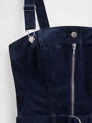 GapStudio Navy Blue Corduroy Belted Midi Dress - Image 6 of 6