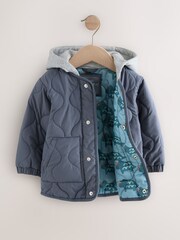 Grey Quilted Jacket (3mths-7yrs) - Image 2 of 5