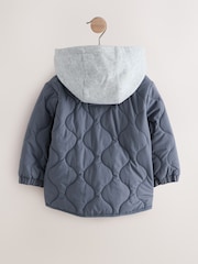 Grey Quilted Jacket (3mths-7yrs) - Image 3 of 5