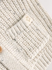 لون محايد - سترة كارديغان محبوكة للبيبي بعبارة "My First Eid" - صورة 4 من 6