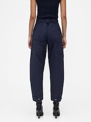 GapStudio Blue High Waisted Barrel Trousers - Image 3 of 7
